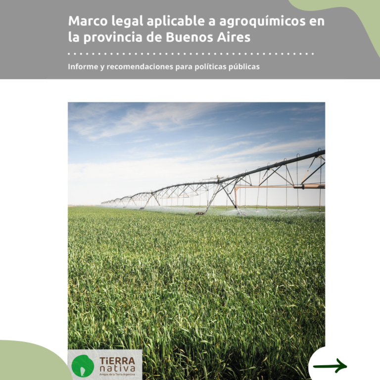 Marco legal aplicable a agroquímicos en la provincia de Buenos Aires ...